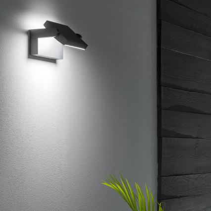 Ideal Lux - LED Vanjska zidna svjetiljka SWIPE LED/21W/230V CRI 90 IP54 crna