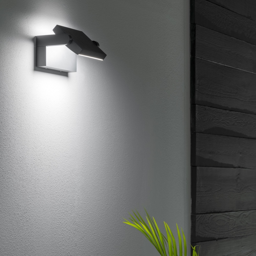 Ideal Lux - LED Vanjska zidna svjetiljka SWIPE LED/21W/230V CRI 90 IP54 crna
