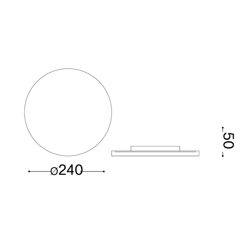 Ideal Lux - LED vanjsko zidno svjetlo PUNTO LED/12W/230V CRI 90 Ø 24 cm IP54 smeđa