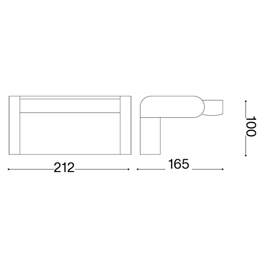 Ideal Lux - LED Vanjsko zidno svjetlo s senzorom SWIPE LED/21W/230V CRI 90 IP54 bijela