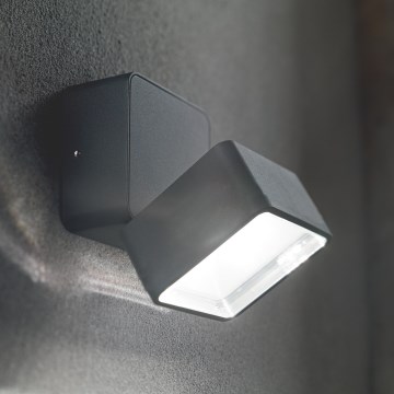 Ideal Lux - LED vanjsko zidno svjetlo OMEGA LED/7W/230V CRI 90 IP54 antracit