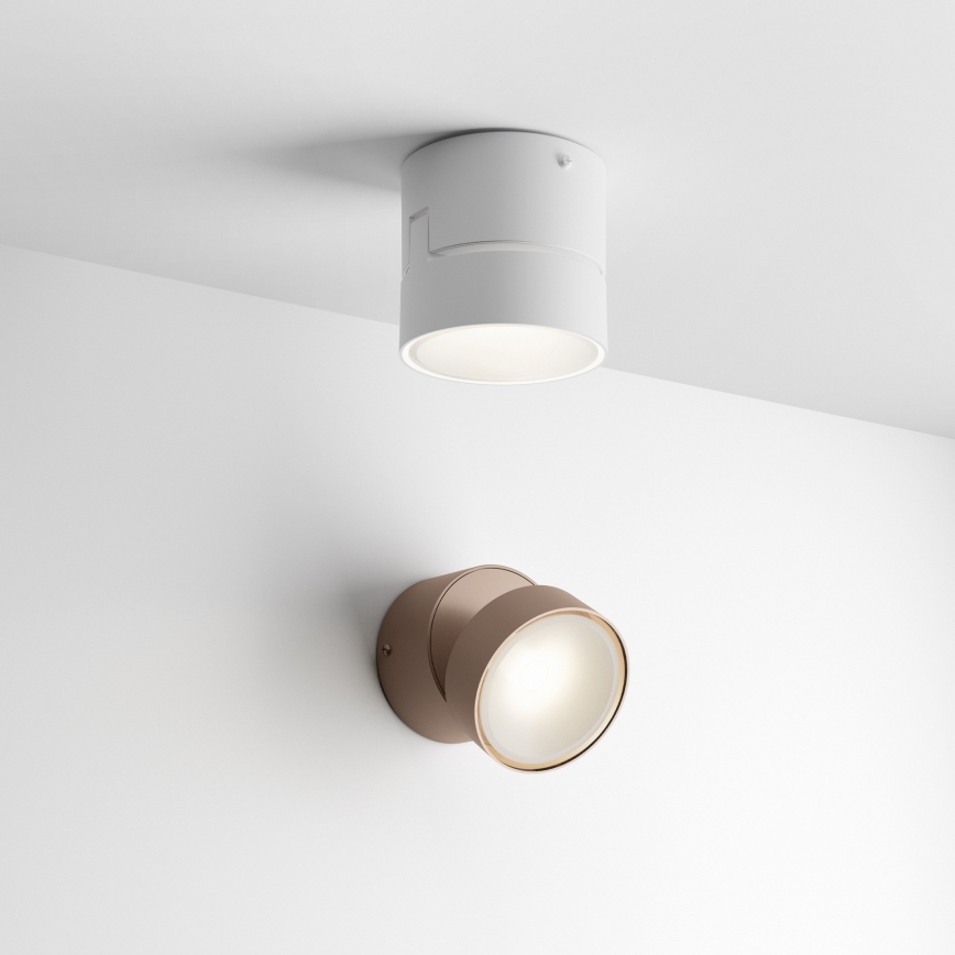 Ideal Lux - LED vanjsko zidno svjetlo OMEGA LED/7W/230V CRI 90 IP54 smeđa