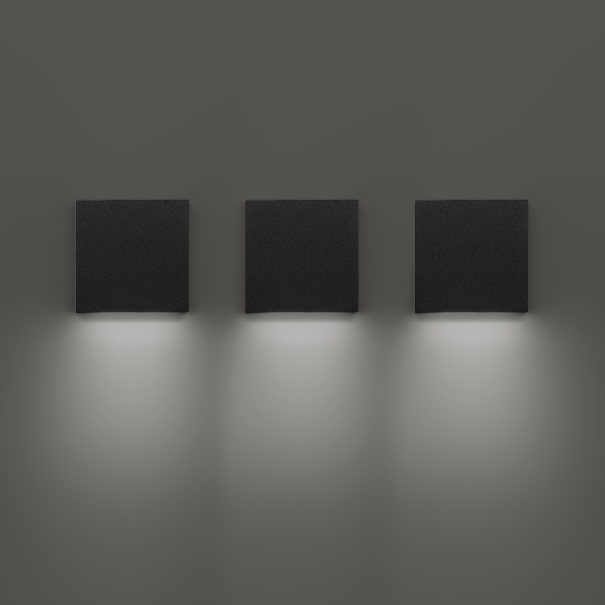 Ideal Lux - LED vanjsko zidno svjetlo POST-IT LED/3W/12V CRI 90 crna