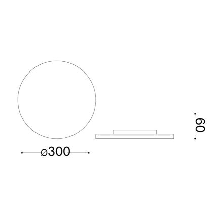 Ideal Lux - LED vanjsko zidno svjetlo PUNTO LED/16W/230V CRI 90 Ø 30 cm IP54 crna