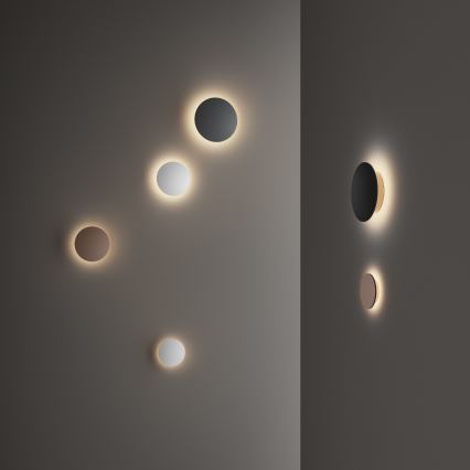 Ideal Lux - LED vanjska zidna svjetiljka PUNTO LED/16W/230V CRI 90 Ø 30 cm IP54 smeđa