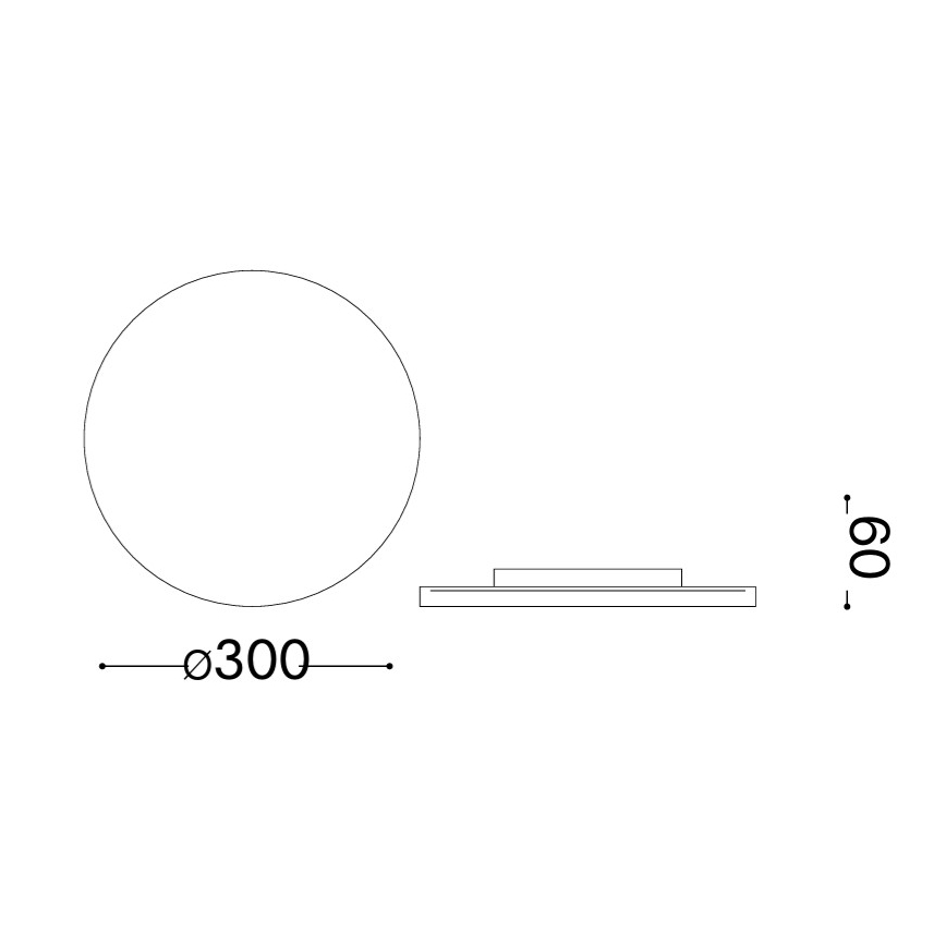 Ideal Lux - LED vanjska zidna svjetiljka PUNTO LED/16W/230V CRI 90 Ø 30 cm IP54 smeđa