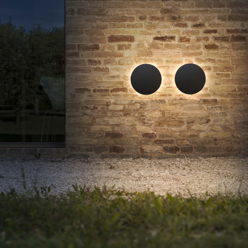 Ideal Lux - LED vanjsko zidno svjetlo PUNTO LED/9W/230V CRI 90 Ø 18 cm IP54 crno