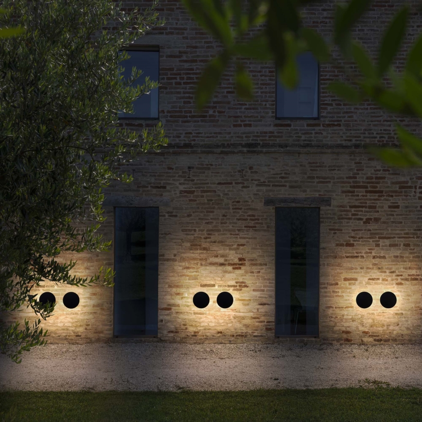Ideal Lux - LED vanjska zidna svjetiljka PUNTO LED/9W/230V CRI 90 Ø 18 cm IP54 antracit