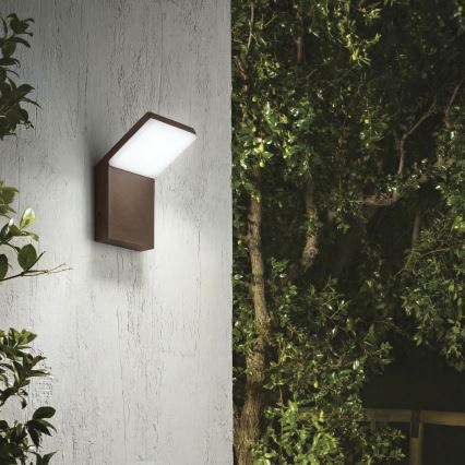 Ideal Lux - LED vanjska zidna svjetiljka STYLE LED/8,5W/230V 3000K CRI 90 IP54 smeđa