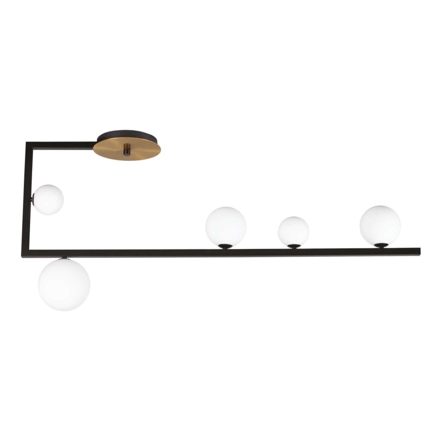 Ideal Lux - LED Viseći luster BIRDS 5xG9/3W/230V crna/zlatna