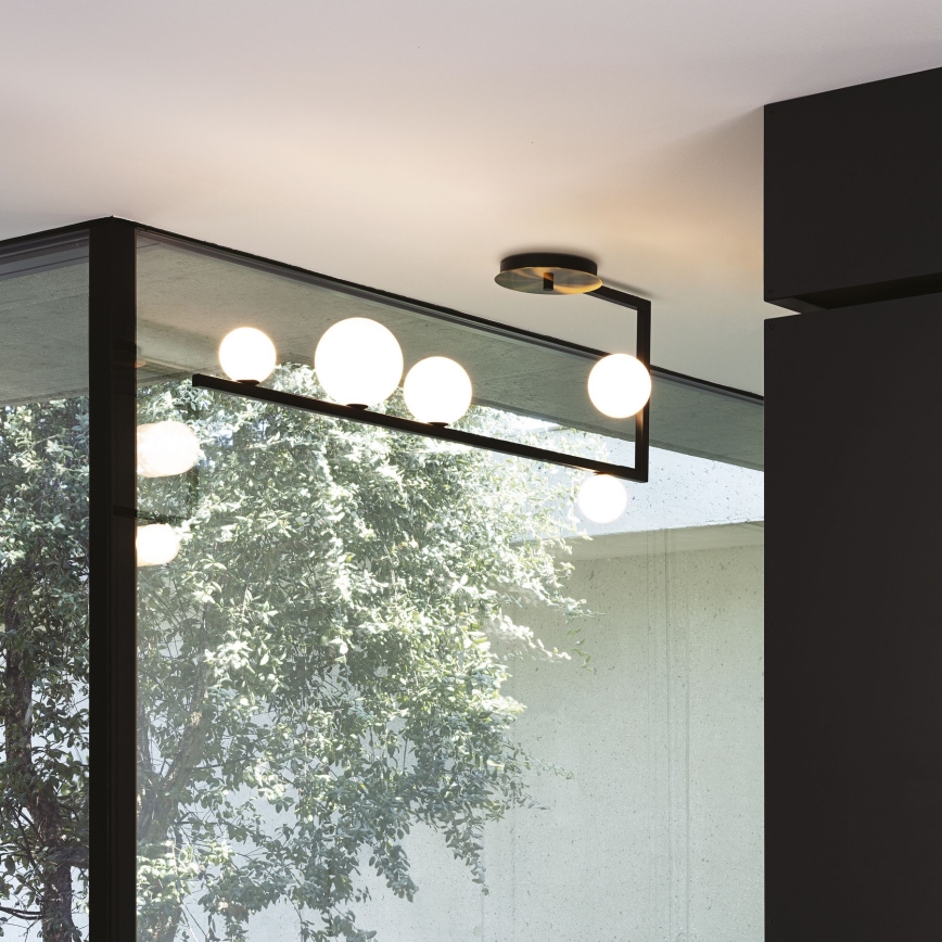 Ideal Lux - LED Viseći luster BIRDS 5xG9/3W/230V crna/zlatna