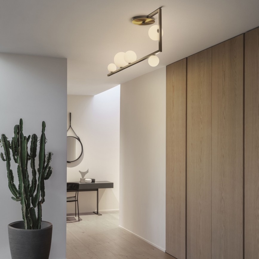 Ideal Lux - LED Viseći luster BIRDS 5xG9/3W/230V crna/zlatna
