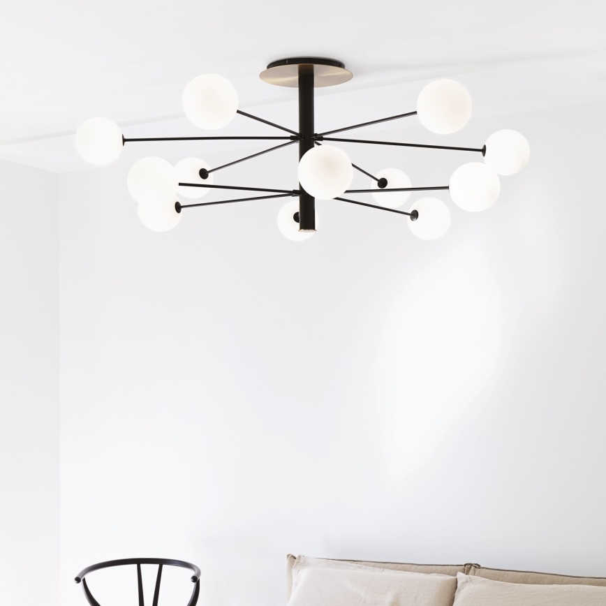 Ideal Lux - LED Viseći luster COSMOPOLITAN 12xG9/3W/230V pr. 145 cm crna