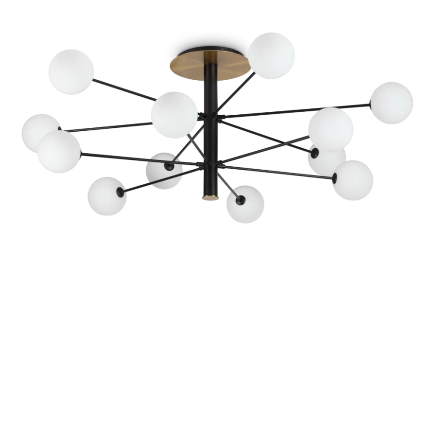 Ideal Lux - LED Viseći luster COSMOPOLITAN 12xG9/3W/230V pr. 145 cm crna