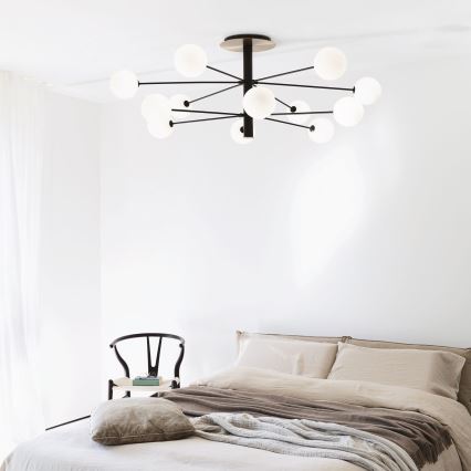 Ideal Lux - LED Viseći luster COSMOPOLITAN 12xG9/3W/230V pr. 145 cm crna