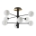 Ideal Lux - LED Viseći luster COSMOPOLITAN 8xG9/3W/230V pr. 64 cm crna