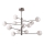 Ideal Lux - LED Viseći luster EQUINOXE 12xG4/2W/230V pr. 128,1 cm sjajni krom/dimna