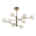Ideal Lux - LED Viseći luster EQUINOXE 8xG4/2W/230V pr. 128 cm mesing/dimna