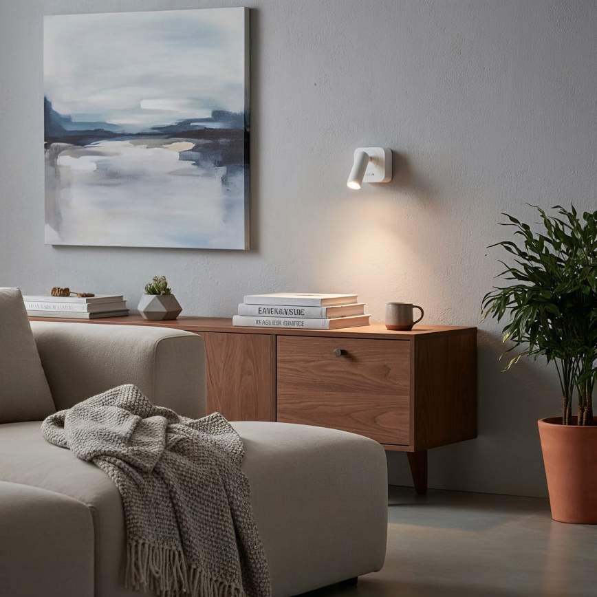 Ideal Lux - LED Zidna reflektorska svjetiljka BEAN LED/3W/230V CRI 90 bijela