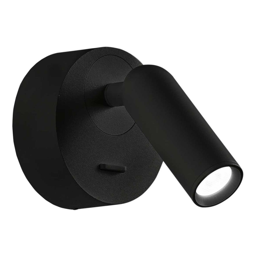 Ideal Lux - LED Zidna reflektorska svjetiljka BEAN LED/3W/230V CRI 90 crna
