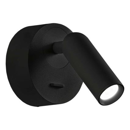 Ideal Lux - LED Zidna reflektorska svjetiljka BEAN LED/3W/230V CRI 90 crna