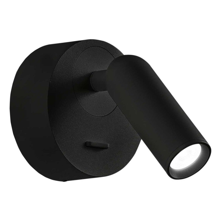 Ideal Lux - LED Zidna reflektorska svjetiljka BEAN LED/3W/230V CRI 90 crna