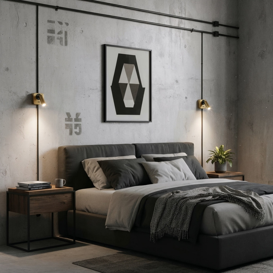 Ideal Lux - LED Zidna reflektorska svjetiljka BEAN LED/3W/230V CRI 90 zlatna