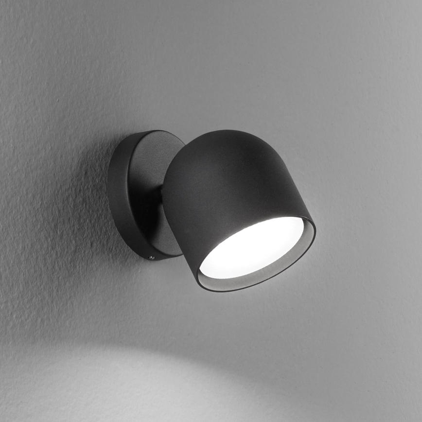 Ideal Lux - LED Zidna reflektorska svjetiljka DODO 1xGX53/9W/230V crna