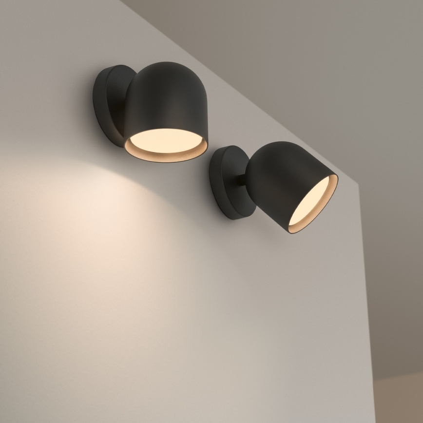 Ideal Lux - LED Zidna reflektorska svjetiljka DODO 1xGX53/9W/230V crna