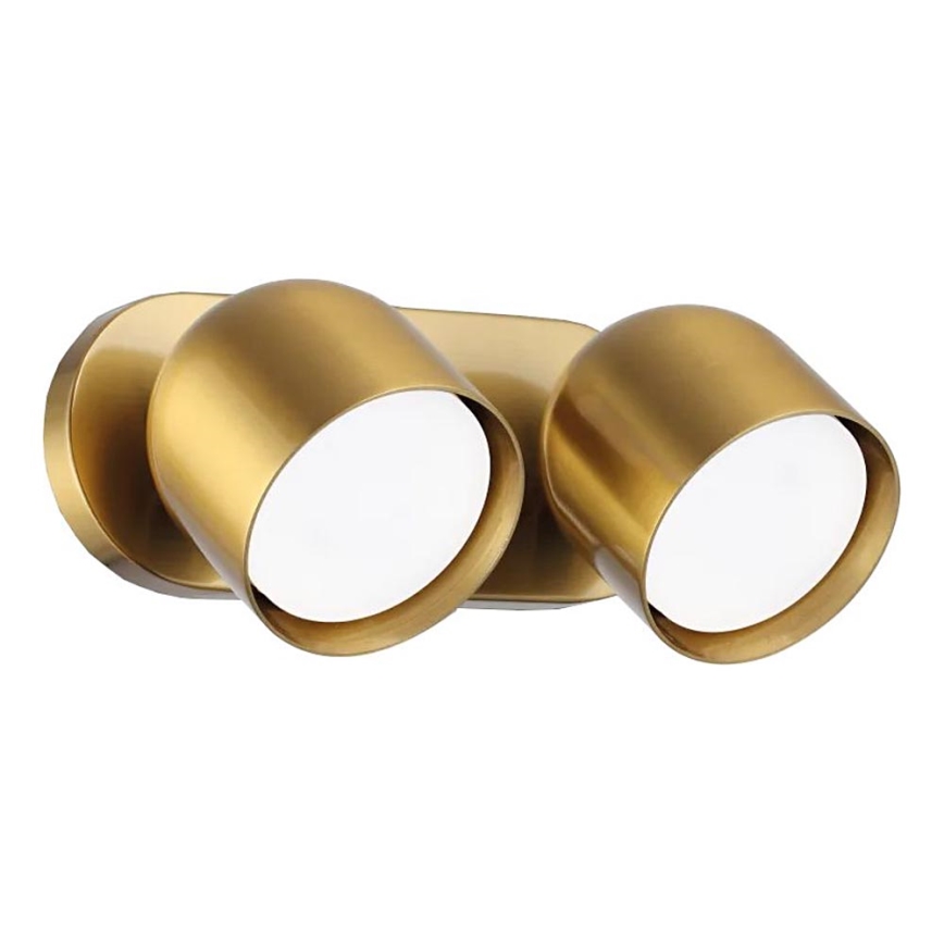 Ideal Lux - LED Zidna reflektorska svjetiljka DODO 2xGX53/9W/230V mesing