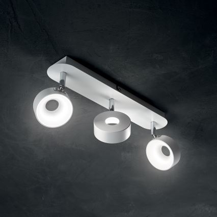 Ideal Lux - LED zidna spot svjetiljka OBY 3xLED/6W/230V CRI 90 bijela