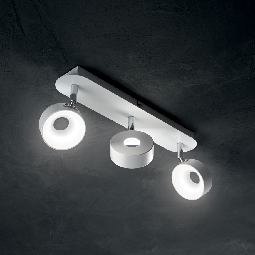 Ideal Lux - LED zidna spot svjetiljka OBY 3xLED/6W/230V CRI 90 bijela