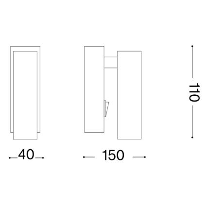 Ideal Lux - LED zidna spot svjetiljka PAGE LED/3W/230V CRI 90 bijela