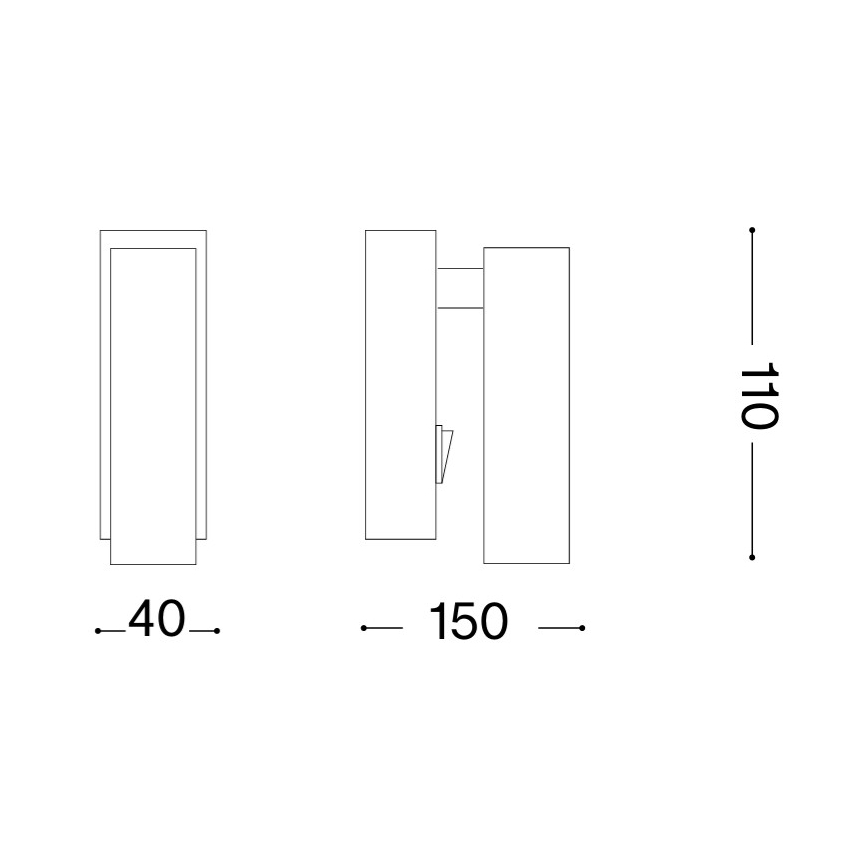 Ideal Lux - LED zidna spot svjetiljka PAGE LED/3W/230V CRI 90 bijela