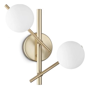 Ideal Lux - LED zidna svjetiljka ATLAS 2xG9/3W/230V zlatna