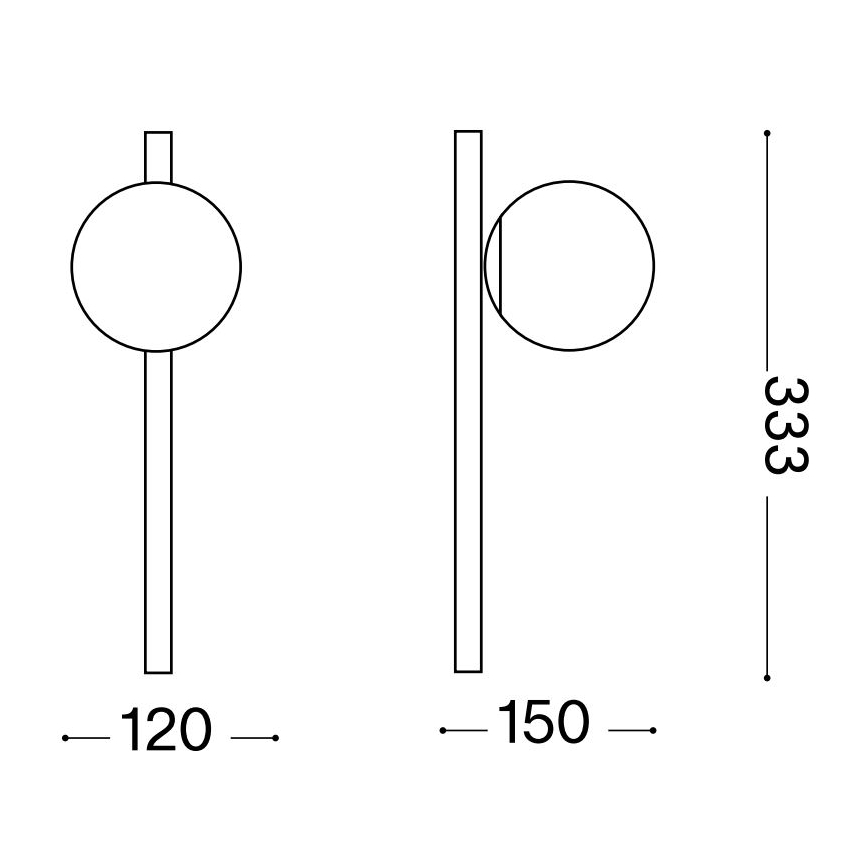 Ideal Lux - LED Zidna svjetiljka BINOMIO 1xG9/3W/230V bijela