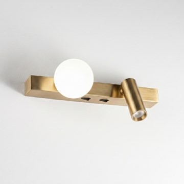 Ideal Lux - LED zidna svjetiljka BINOMIO 2xLED/3W/230V CRI 90 mesing