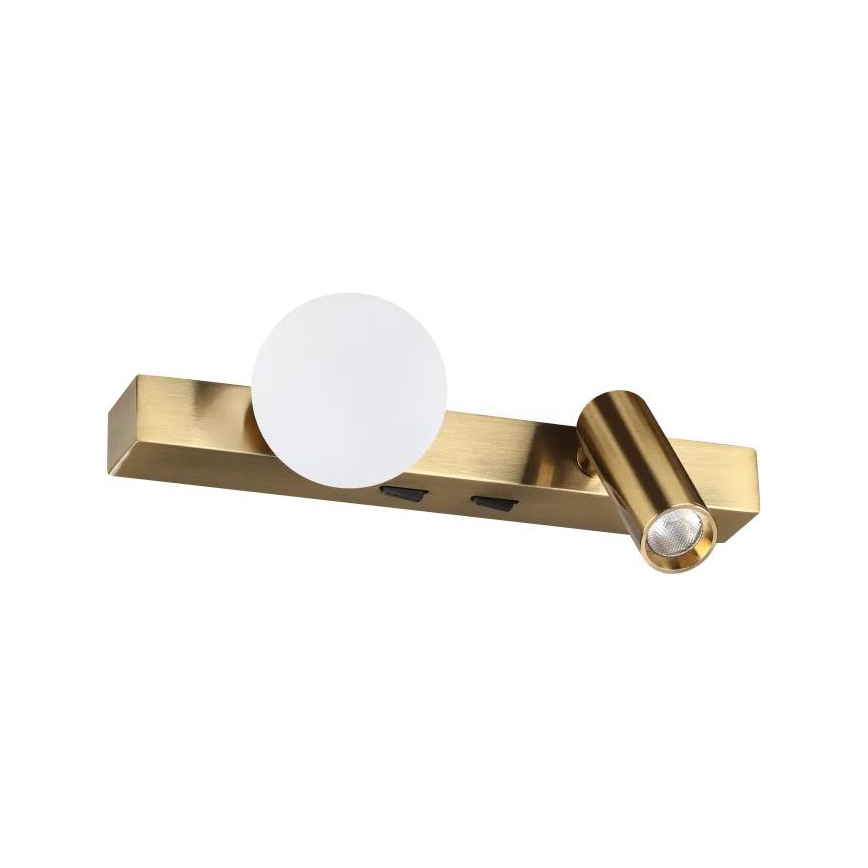Ideal Lux - LED zidna svjetiljka BINOMIO 2xLED/3W/230V CRI 90 mesing