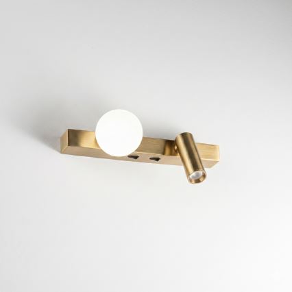 Ideal Lux - LED zidna svjetiljka BINOMIO 2xLED/3W/230V CRI 90 mesing