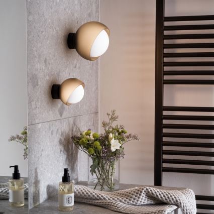 Ideal Lux - LED zidna svjetiljka BLOOM 1xG9/3W/230V zlatna/zadimljena bež