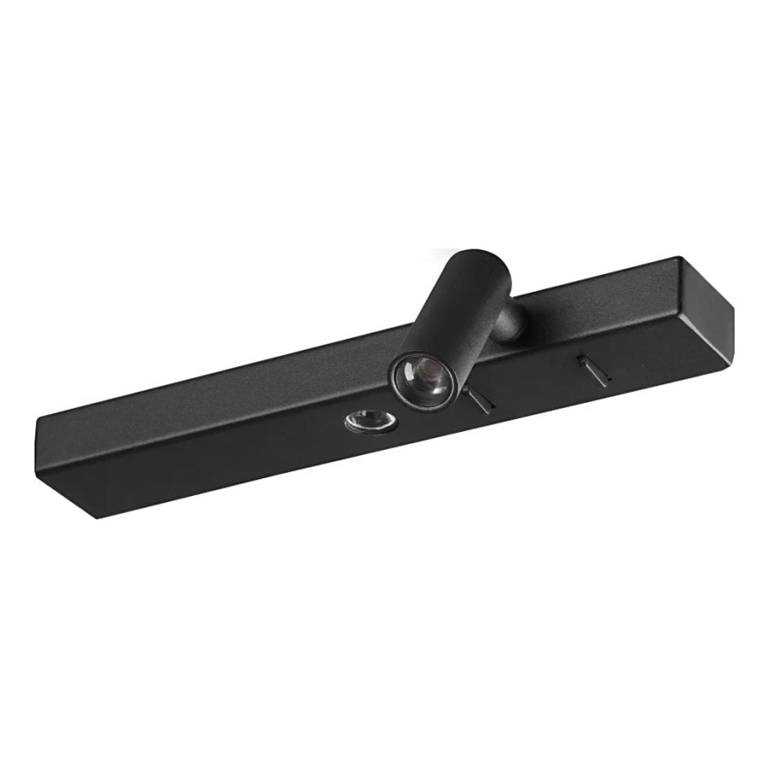 Ideal Lux - LED Zidna svjetiljka BONNE 2xLED/6,5W/230V CRI 90 crna