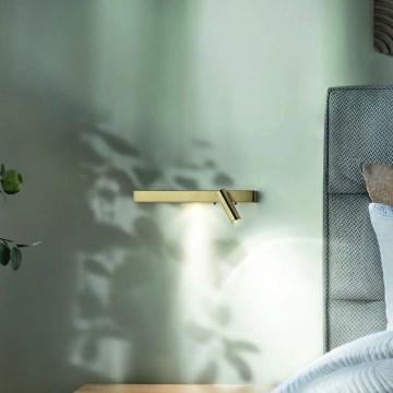 Ideal Lux - LED Zidna svjetiljka BONNE 2xLED/6,5W/230V CRI 90 zlatna