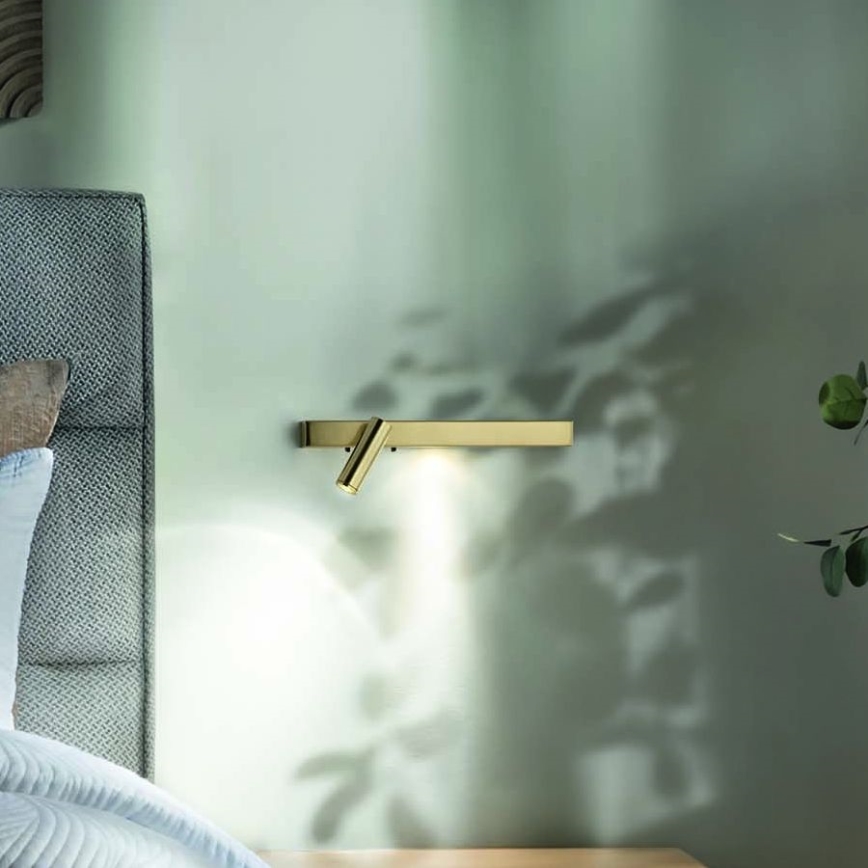 Ideal Lux - LED Zidna svjetiljka BONNE LED/6,5W/230V CRI 90 zlatna