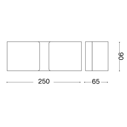 Ideal Lux - LED Zidna svjetiljka CLIP 2xG9/3W/230V smeđa