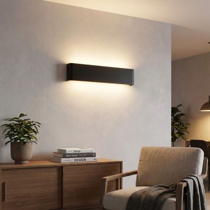 Ideal Lux - LED Zidna svjetiljka DELTA LED/19,5W/230V 3000K 61 cm CRI 90 crna