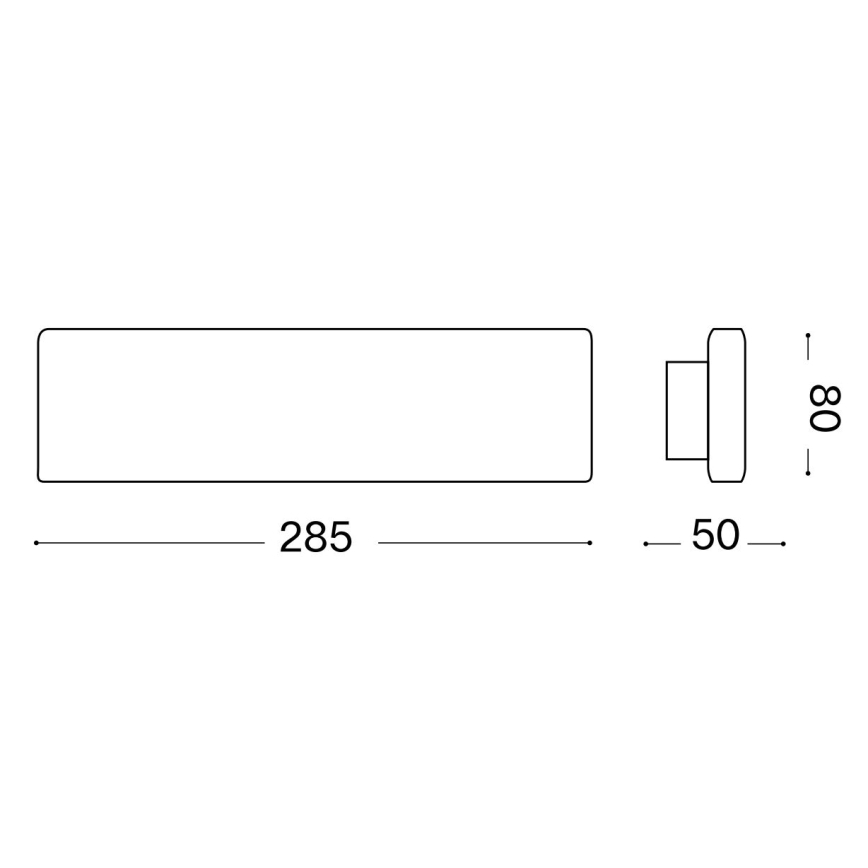 Ideal Lux - LED Zidna svjetiljka DESK LED/12,5W/230V CRI 90 crna