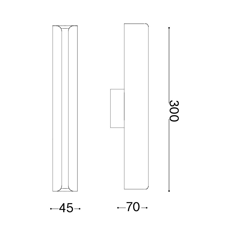 Ideal Lux - LED zidna svjetiljka DORICA LED/8,5W/230V CRI 90 antracit