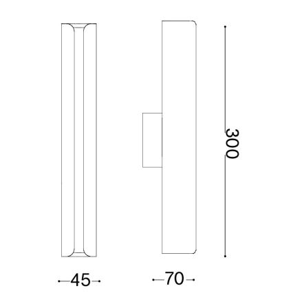 Ideal Lux - LED zidna svjetiljka DORICA LED/8,5W/230V CRI 90 mesing