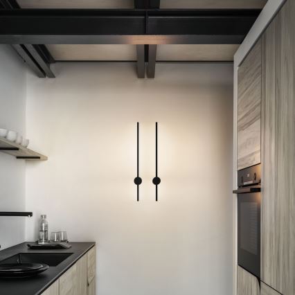 Ideal Lux - LED Zidna svjetiljka ESSENCE LED/12W/230V 3000K 70 cm CRI 90 crna