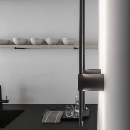 Ideal Lux - LED Zidna svjetiljka ESSENCE LED/12W/230V 3000K 70 cm CRI 90 crna